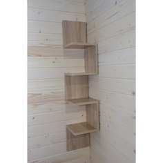 Настенная угловая полка Граникум