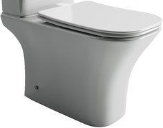 Чаша напольного безободкового унитаза с сиденьем микролифт Ceramica Nova Alfa CN9002-B