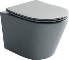 Подвесной безободковый унитаз с сиденьем микролифт Ceramica Nova Balearica CN6000MH