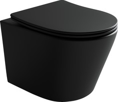 Подвесной безободковый унитаз с сиденьем микролифт Ceramica Nova Balearica CN6000MB