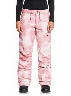 Женские Сноубордические Штаны Roxy Nadia Printed Silver Pink Tie Dye