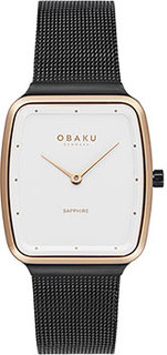 fashion наручные мужские часы Obaku V267LXMIMB. Коллекция Ultra Slim