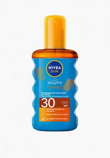 Масло для тела Nivea -спрей солнцезащитное для загара "Защита и загар" SPF 30, 200 мл