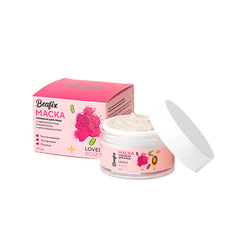 Уход за лицом BEAFIX Маска для лица Lovely Roses на основе глины Гассул с аргановым маслом и гидролатом розовой воды