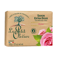 Средства для ванной и душа LE PETIT OLIVIER Мыло экстра нежное питательное Роза