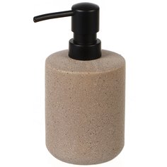 Дозатор для жидкого мыла Камень, керамика, 8х16 см, бежевый, CE2470AA-LD