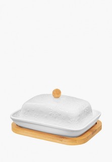 Масленка Elan Gallery 16,5х13х8,5 см Снежинки