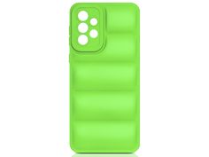 Чехол DF для Samsung Galaxy A33 5G Silicone дутый Lime sJacket-03