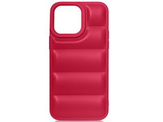 Чехол DF для APPLE iPhone 14 Pro Silicone дутый Red iJacket-03