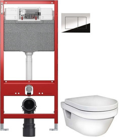 Комплект подвесной унитаз Gustavsberg Hygienic Flush 5G84HR01 + система инсталляции TECE 9300302 + 9240401