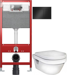 Комплект подвесной унитаз Gustavsberg Hygienic Flush 5G84HR01 + система инсталляции Tece 9300302 + 9240407