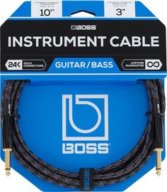 BIC-10 инструментальный кабель, 3 метра, Разъемы 1/4 Boss