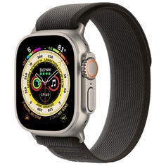 Смарт-часы Apple Watch Ultra 49 мм Titanium, S/M плетёный ремешок, чёрный/серый