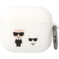 Чехол для наушников Karl Lagerfeld KLACAPSILKCW белый