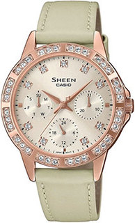 Японские наручные женские часы Casio SHE-3517PGL-9AUEF. Коллекция Sheen