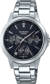 Японские наручные женские часы Casio SHE-3516D-1AUEF. Коллекция Sheen