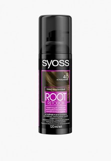 Спрей для волос Syoss Root Retouch, тон Темно-каштановый, 120 мл