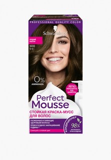 Краска для волос Perfect Mousse 500 Средний каштан, 92.5 мл