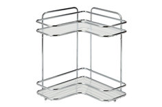 Полка угловая 2-х ярусная Премиум Swensa