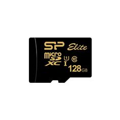 Карта памяти microSD 128GB Silicon Power Elite Gold microSDXC Class 10 UHS-I U1 85Mb/s (SD адаптер)