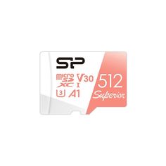 Карта памяти microSD 512GB Silicon Power Superior A1 microSDXC Class 10 UHS-I U3 100/80 Mb/s