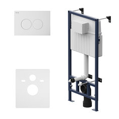 Инсталляция для подвесного унитаза AM.PM ProC I012707.0101 с клавишей ProC L пластик, белый глянцевый Am.Pm.