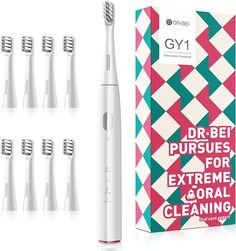 Звуковая электрическая зубная щетка DR.BEI Sonic Electric Toothbrush GY1 красная (8 насадок)