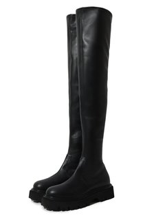Кожаные ботфорты Casadei