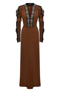 Платье из шелка и вискозы Chloé Chloe