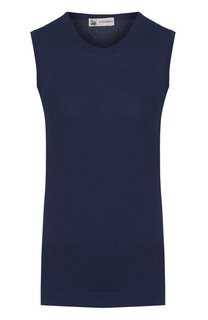 Приталенный кашемировый топ без рукавов Colombo
