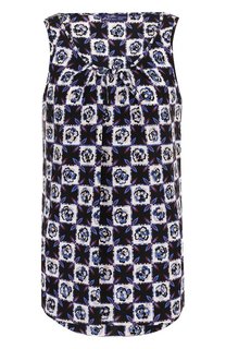 Шелковый топ с принтом Emilio Pucci