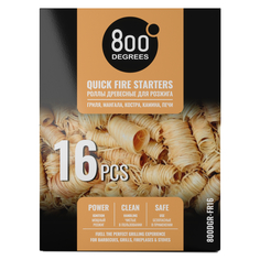 Розжиг роллы 800 Degrees Быстрый розжиг, 16 ролла