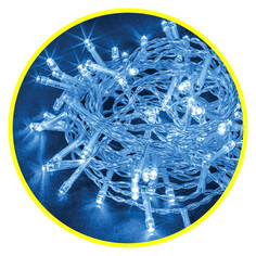 Гирлянды электрические гирлянда NAVIGATOR 11,5м 100LED синий прозрачный провод