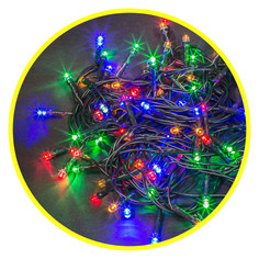 Гирлянды электрические гирлянда NAVIGATOR 4м 50LED мульти зеленый провод