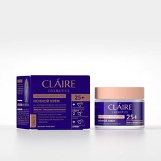 Крем для лица, Claire Cosmetics, Collagen Active Pro, ночной, 25+, 50 мл