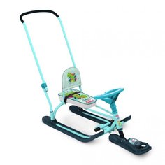 Снегокат Nika, Twiny 2+ спорт, TW2+/Д, 48 см, Динозавр, голубой каркас