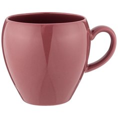 Кружка фарфор, 490 мл, Fusion, Bronco, 263-1009, брусничная