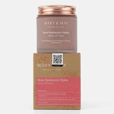 MARY&MAY Маска глиняная для лица с экстрактом розы и гиалуроновой кислотой
