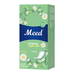 Прокладки ежедневные MEED Прокладки женские ежедневные целлюлозные Normal Soft Deo 20