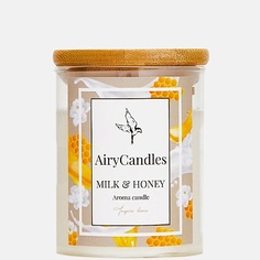 AIRYCANDLES Свеча ароматическая MILK & HONEY с деревянным фитилем