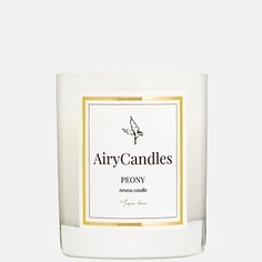 AIRYCANDLES Свеча ароматическая PEONY White Edition с деревянным фитилем 300