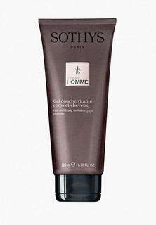 Шампунь Sothys ревитализирующий для волос и тела "Hair And Body Revitalizing Gel Cleanser", 200 мл