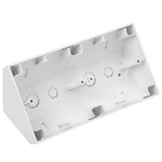 Двухместная угловая коробка для установки выключателей и розеток BYLECTRICA