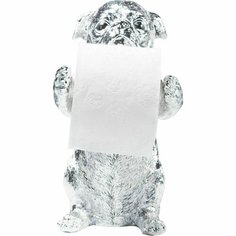 Держатель для туалетной бумаги Мопс, 21 х 31 х 17 см, серебряный NO Brand