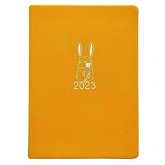 Ежедневник датированный 2023 Infolio Rabbit, оранж, 140х200 мм, 352 стр, интегральный переплет