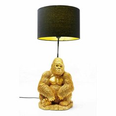 Лампа настольная Горилла, 30 х 70 х 30 см, золотая/черная NO Brand