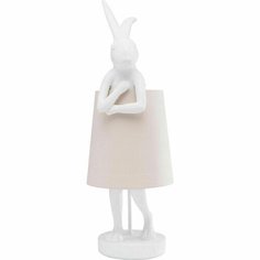 Лампа настольная Кролик, 23 х 68 х 26 см, белая NO Brand
