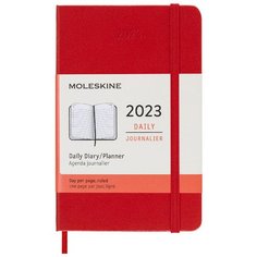 Ежедневник Moleskine Classic Pocket, 400 стр, 90x140 мм, красный
