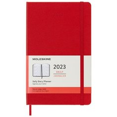 Ежедневник Moleskine Classic Large, 400 стр, 130х210 мм, красный