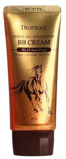 Крем ББ с гиалуроновой кислотой и лошадиным жиром Deoproce Horse Oil Hyalurone BB Cream #23 60g